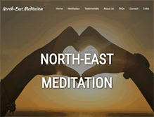 Tablet Screenshot of meditation-northeast.co.uk